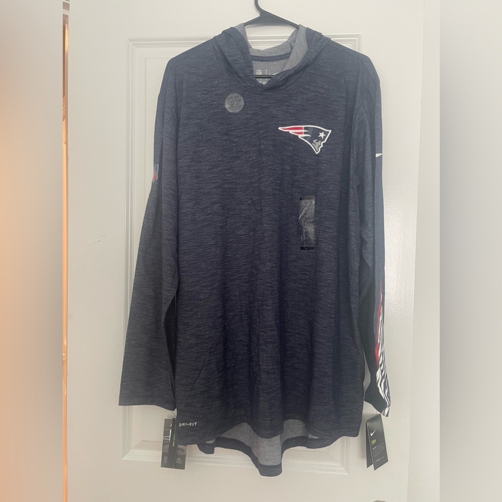 X-Large NFL Patriot long sleeve with hoodie shirt